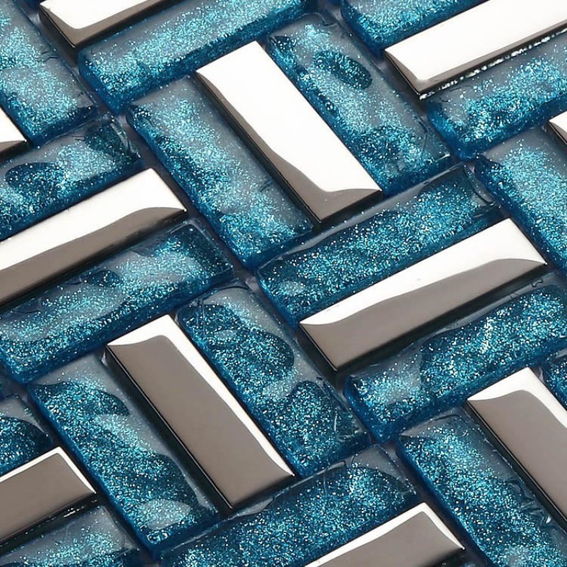 Glass Tiles Sheet Diamond Mosaic Art Wall Stickers Kitchen Crystal Glass Tiles Sheet Diamond Mosaic Art Wall Stickers Kitchen Backsplash Tile Design Bathroom Shower Floor Mirror D190 - Glass Tiles Sheet Diamond Mosaic Art Wall Stickers Kitchen