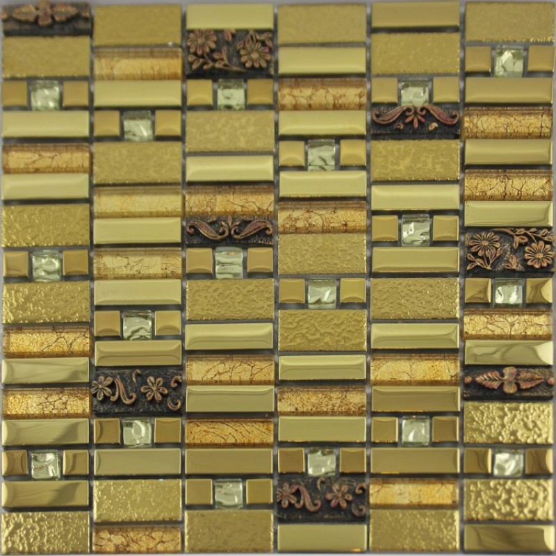 Metal Wall Tiles gold crystal glass mosaic tile diamond art wall plated metal tile Metal Wall Tiles gold crystal glass mosaic tile diamond art wall plated metal tile