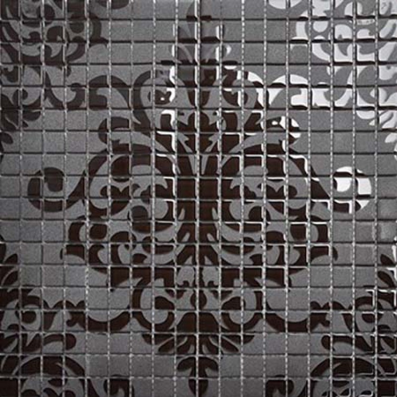 Black glass tile murals wall stickers plated crystal backsplash ideas bathroom puzzle mosaic 