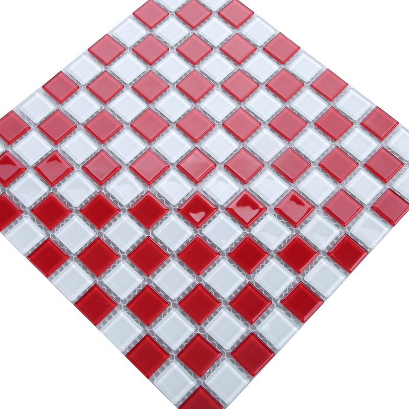 Carreaux de mosaïque en verre brillant, carreaux décoratifs pour crédence de cuisine et mur de salle de bain modernes