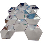 Stainless Steel Metal Mosaic Tile Modern 3D Pyramid Design for Wall & Backsplash