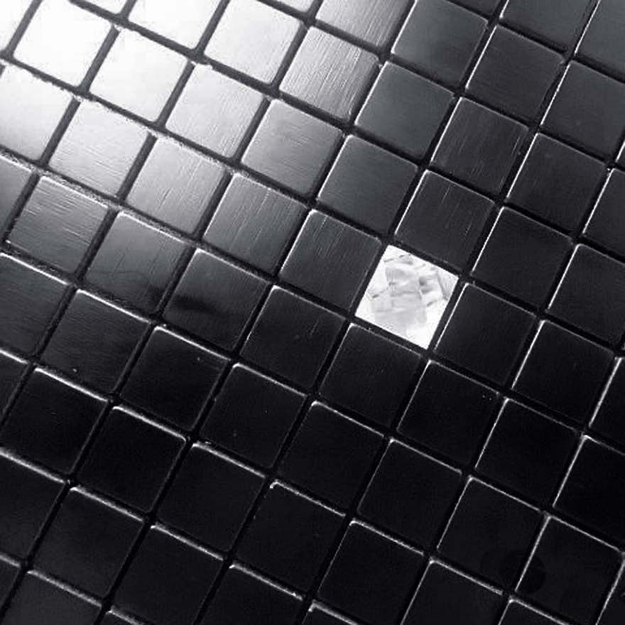 Black Peel and Stick Tile Modern Vinyl Easy Self-Adhesive Mosaic Decor Wall Backsplash