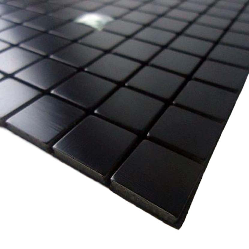 Black Peel and Stick Tile Modern Vinyl Easy Self-Adhesive Mosaic Decor Wall Backsplash