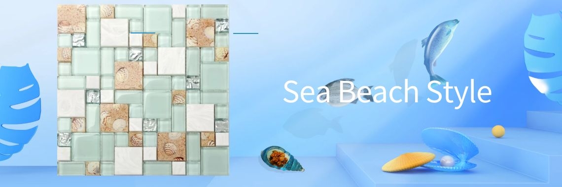 backsplash tile caribbean sea beach style