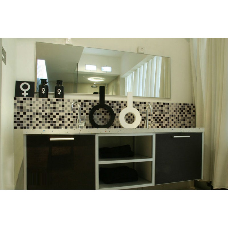 Crystal Glass Tile Bathroom Wall Tiles Black White Mosaic Crystal Glass Tile Bathroom Wall Tiles Black White Mosaic Backsplash 3326 Kitchen Backsplashes