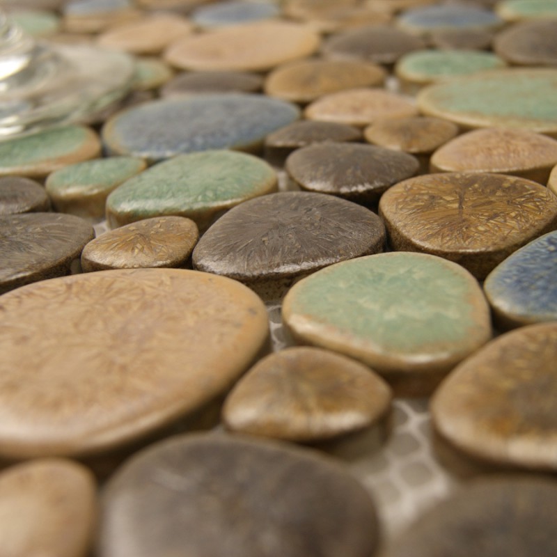 Porcelain Pebble Tile Backsplash Heart Shaped Ceramic Porcelain Pebble Tile Backsplash Heart Shaped Ceramic Stickers Kitchen And Bathroom Mosaic Tiles 4789
