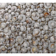 Penny round crystal glass tile backsplash resin kitchen with conch designs floor bathroom mosaic tile GCT619