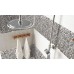 Penny round crystal glass tile backsplash resin kitchen with conch designs floor bathroom mosaic tile GCT619