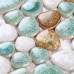 Cermaic pebble tiles heart-shaped glazed wall tile mosaic kitchen backsplashes swimming pool tile flooring PDF78
