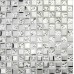 Silver glass mosaic tile backsplash ideas bathroom shower wall and floor tiles