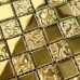 Crystal Glass Mosaic Tile Sheets Gold Bathroom Wall Stickers Kitchen Backsplash Mosaics Floor Tile Swimming Pool Tiles 8131