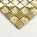 Crystal Glass Mosaic Tile Sheets Gold Bathroom Wall Stickers Kitchen Backsplash Mosaics Floor Tile Swimming Pool Tiles 8131