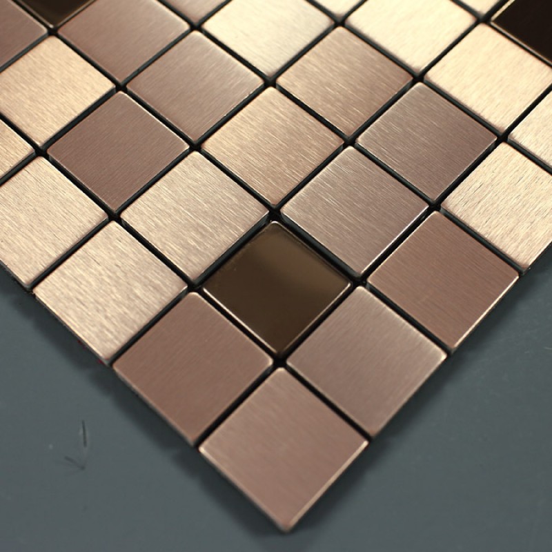 Tile Mosaic Stickers Brushed Interior Aluminum Wall Panels Metal Metallic Tile Mosaic Stickers Brushed Interior Aluminum Wall Panels Metal Sheet 9103 Kitchen Backsplash Tiles Floor