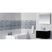 Blue glass stone mosaic wall tiles gray marble tile kitchen backsplash bathroom tile