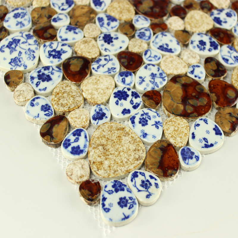 Pebble tiles porcelain mosaic tiles glazed ceramic tile bathroom ... Pebble tiles porcelain mosaic tiles glazed ceramic tile bathroom ...