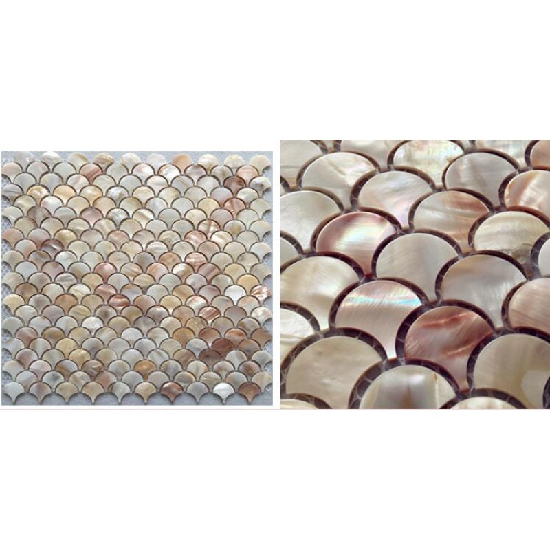 Abalone Shell Tile Backsplash Mother of Pearl Mosaic Unique Design in