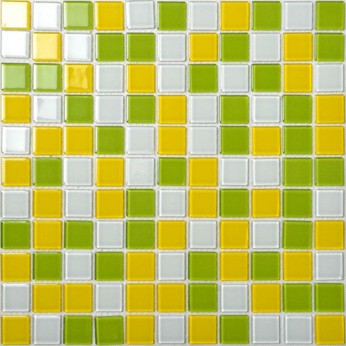 Crystal Glass Mosaic Tiles Wall Stickers Mixed Colors Kitchen Backsplash Tile Design Glossy Bathroom Floor Mirror Tiles AH257