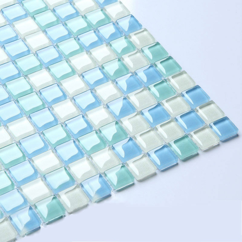 Gl Tile Sheets For Shower Wall Stickers Blue And White Blend Crystal Gl Tile Sheets For Shower Wall Stickers Blue And White Blend Mosaic Tiles B049 Bathroom Interior