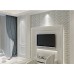 Glass Metal Linear Mosaic Wall Tiles Silver Ribbon Shiny Backsplash Tile