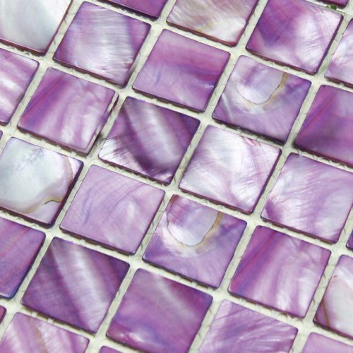 Mother of Pearl Mosaic Tiles Mirrored Wall Art Painted Natural Shell Tile Backsplash Kitchen Bathroom Floor Painted BK011