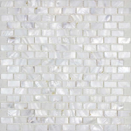 Mother of pearl tile backsplash white freshwater shell mosaic subway wall decor natural seashell tile shower MPBK03