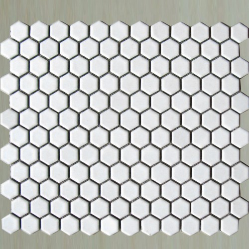 small hexagon porcelain tile white shiny porcelain tile NON-SLIP tile washroom wall tiles shower tile kitchen wall backsplashes tile XMGT202