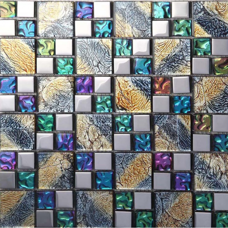 ColorGlitz Iridescent Glass Mosaic Tile 