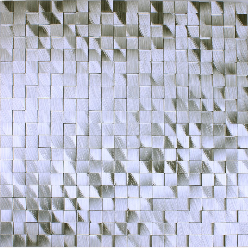 Brushed Aluminum Mosaic Tile Kitchen Wall Backsplash Silver Metal Brushed Aluminum Mosaic Tile Kitchen Wall Backsplash Silver Metal Sheets Seamless Tiles Designs Bathroom