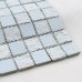 Crystal Glass Tile Sheets Metal Coating Tiles Mosaic Glass Tile Backsplash Kitchen Wall Borders Bathroom Design DT51