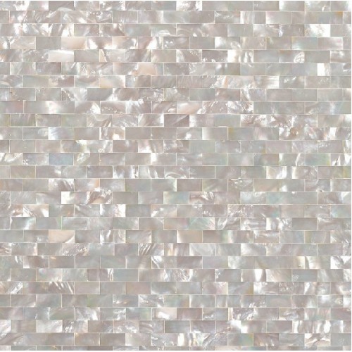 Seashell tile subway backsplash tiles for kitchen and bathroom iridescent wall shell mosaic mother of pearl