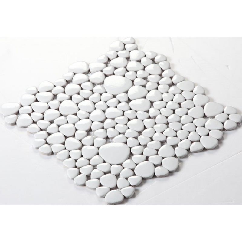 Glazed Porcelain Pebble Tile Kitchen Backsplash Tiles Fs1713
