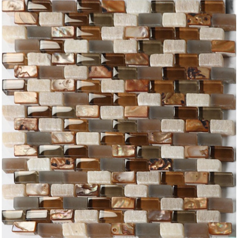Gl And Stone Mosaic Tile Backsplash Zef Jam Mother Of Pearl Subway Tile Techieblogie Info