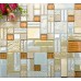 glass and metal mosaic tile wall backsplashes kitchen and bathroom KLGTH06