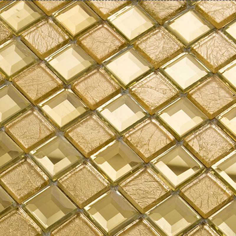 Gold Mirror Glass Diamond Crystal Tile Patterns Square Wall Gold Mirror Glass Diamond Crystal Tile Patterns Square Wall Backsplash Tiles Bathroom Shower Mirrored
