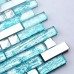 blue glass mosaic backsplash tiles kitchen back splash mosaic crystal glass bathroom shower tile