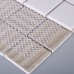 glazed porcelain tile deco mesh kitchen back splash white ceramic floor tiles HB-656 48mm mosaic brick wall tile backsplash