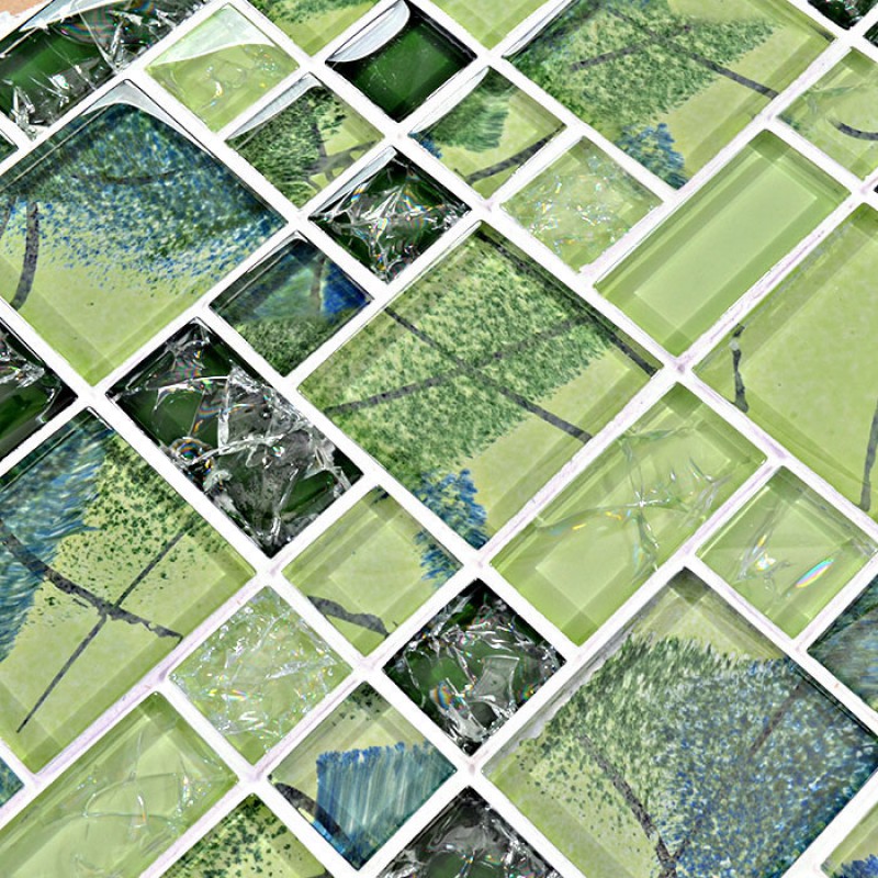 Crackle glass mosaic tile glossy Mosaic glass tiles ice crack Crystal backsplash kitchen wall Crackle glass mosaic tile glossy Mosaic glass tiles ice crack Crystal backsplash kitchen wall