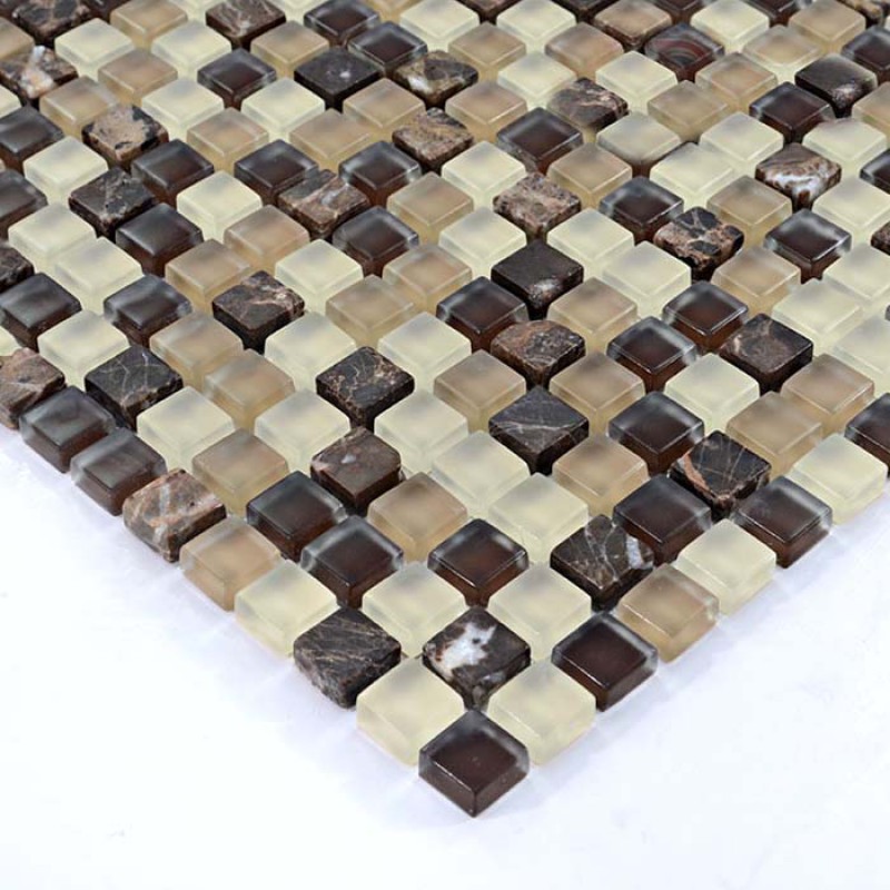 Gl Mosaic Tiles Emperador Stone Marble Tile Crystal Brown Gl Mosaic Tiles Emperador Stone Marble Tile Crystal Backsplash Wall Stickers Mix Mosaics Hs0004