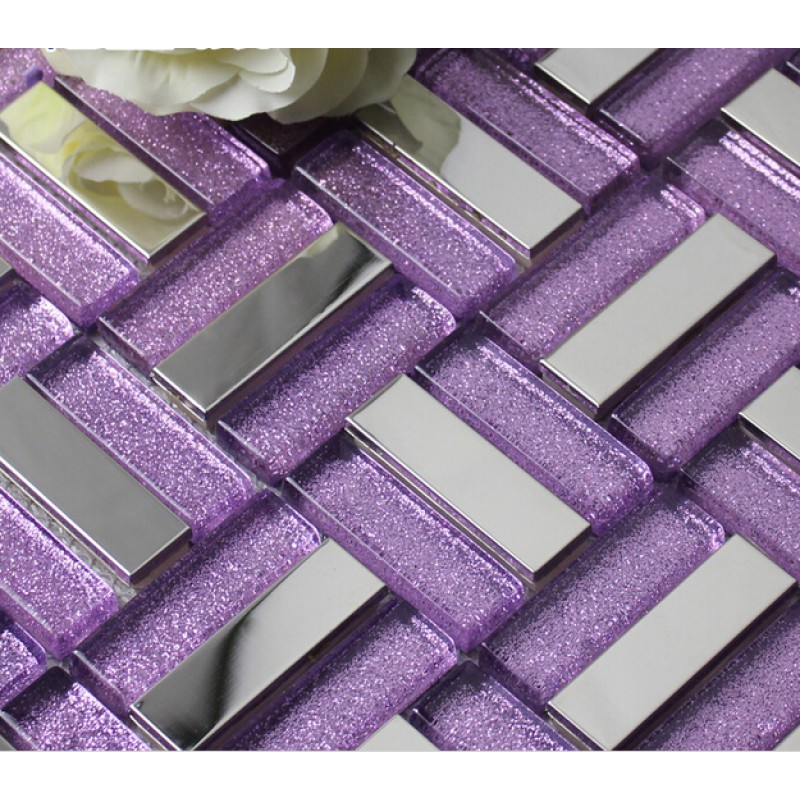 Gl Stainless Steel Backsplash 1500 Trend Home Design Purple Gl Mosaic Tile Backsplash Migrant Resource Network