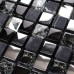 Crackle crystal mosaic diamond silver plating glass tile backsplash natural marble tile bathroom mirror backsplashes wall tiles SGT66B