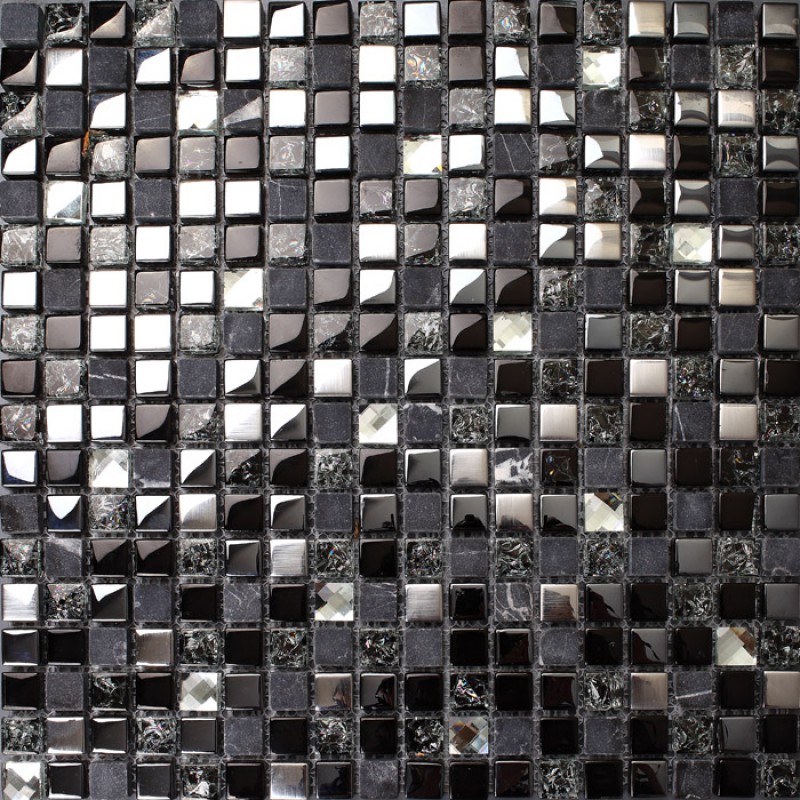 Iridescent glass mosaic tile brick plating crystal glass wall tile