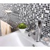 Crackle crystal mosaic diamond silver plating glass tile backsplash natural marble tile bathroom mirror backsplashes wall tiles SGT66B