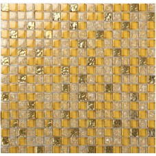 Crystal glass tile sheets ice crack square mosaic metal plated L309 kitchen backsplash tiles wall mirror bathroom flooring