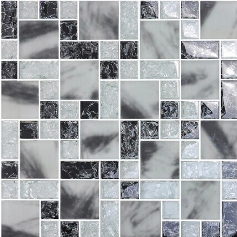Le Crystal Glass Tile Backsplash Kitchen Countertop Le Crystal Glass Tile Backsplash Kitchen Countertop Mosaic Sheets Ed Ma14 Black White Mosaics