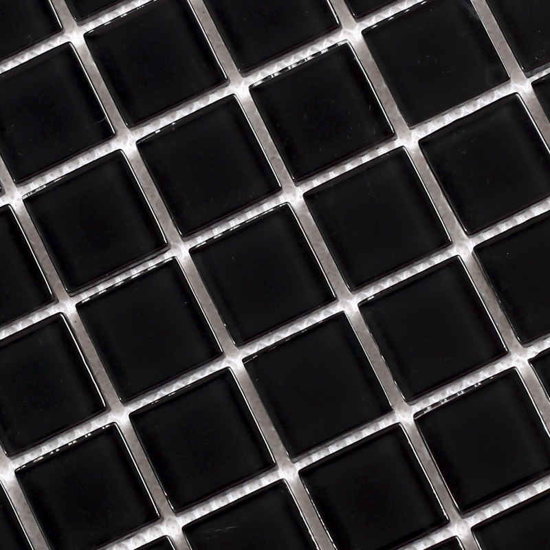 Black Mosaic Tile Backsplash crystal glass mosaic tile sheet wall stickers kitchen backsplash tile wholesale black floors design shower swimming