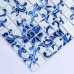 Crystal Glass Mosaic blue and white Tile Backsplash Kitchen pattern Bathroom Wall Tiles Mirror Tiles puzzle Mosaic Glass SM111