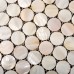 Penny round mother of pearl tile backsplash for kitchen and bathroom shower wall tiles