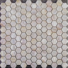 Hexagon mosaic mother of pearl tiles backsplash bathroom shower tiles