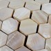 Hexagon mosaic mother of pearl tiles backsplash bathroom shower tiles