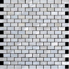 Mother of pearl subway tiles with base freshwater shell mosaic 3/5x1-1/6 inch kitchen backsplash wall decor tile bathroom ST055